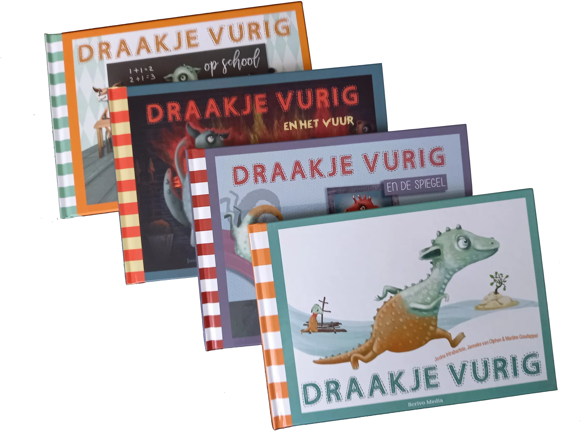 Draakje vurig set 4 delen